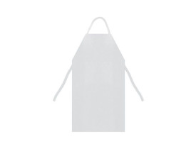 Avental Impermeável Branco PVC com ilhos 1,20 x 0,70 cm